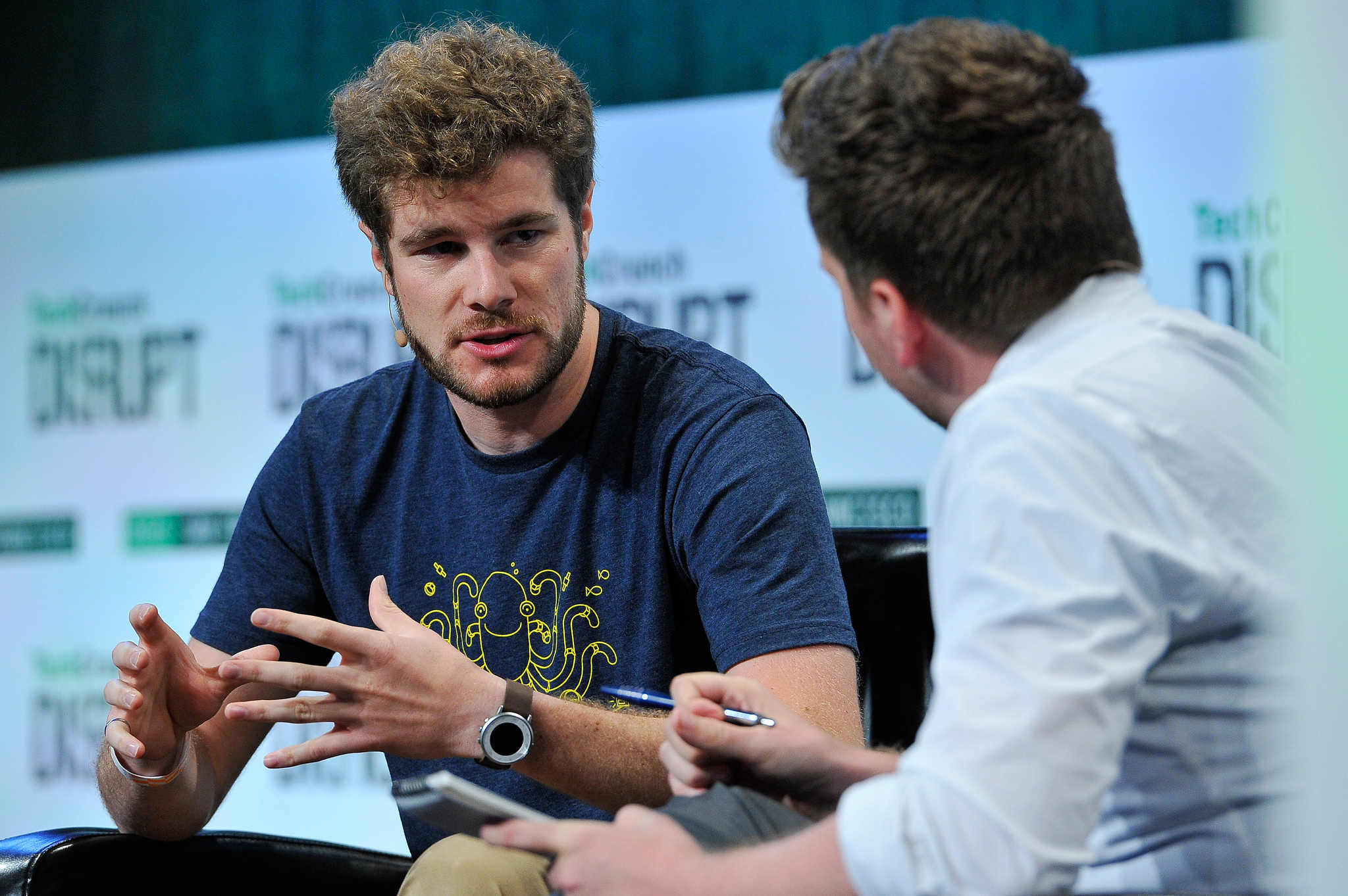 Pebble founder Eric Micigovsky at TechCrunch Disrupt